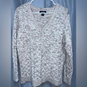 Lands' End oatmeal sweater